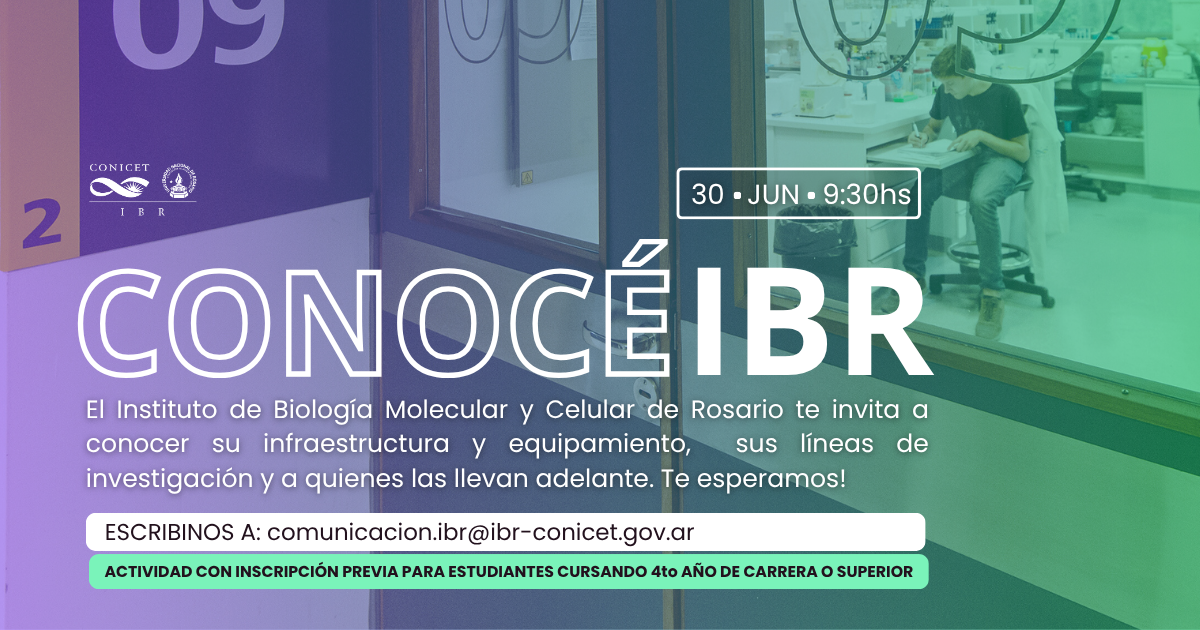 Invitación a estudiantes de 4to año en adelante para conocer el IBR