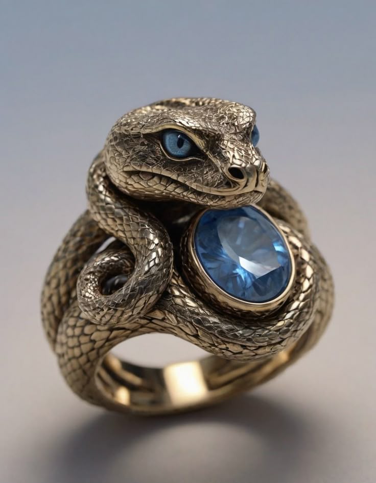 Adjunto Snake Ring With Gems.jfif