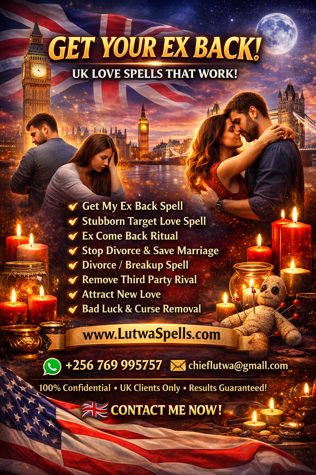 Lost lover spells in London, get your ex back in London, reconnect love in London, revive love in London, bring back your ex